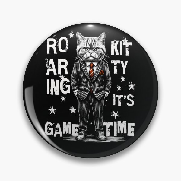 Item preview, Roaring Kitty It's Game Time Cat In Suit Funny Kitty Graphic designed and sold by Maciej  Strzelczyk.