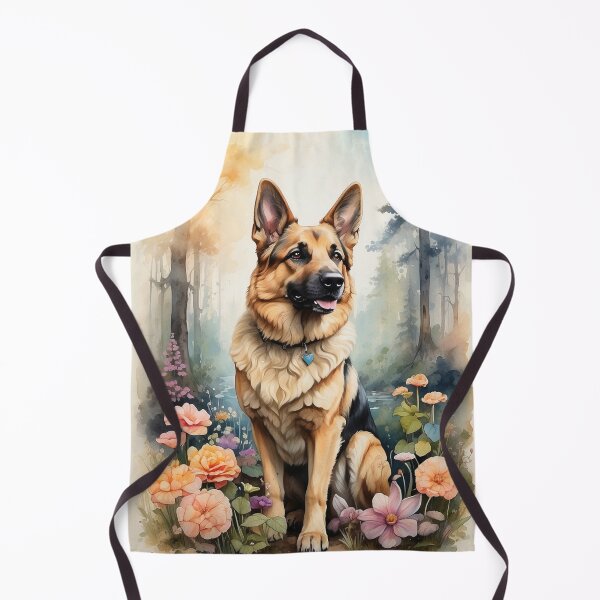 Artikelvorschau, 003 Tuschemalerei eines süßen deutschen Schäferhundes entworfen und verkauft von Alexis Art Collection.