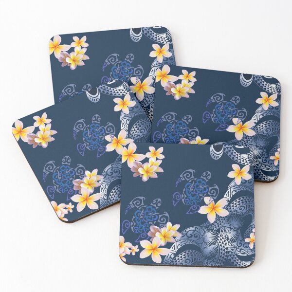 Item preview, Hawaiian Tattoo and Plumeria Tapa Fusion designed and sold by J Marielle Designs.