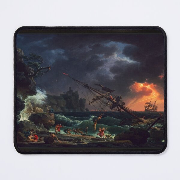 Item preview, The Shipwreck by Claude Joseph Vernet Old Masters Reproduction designed and sold by Xzendor7 Digital Art Creations.
