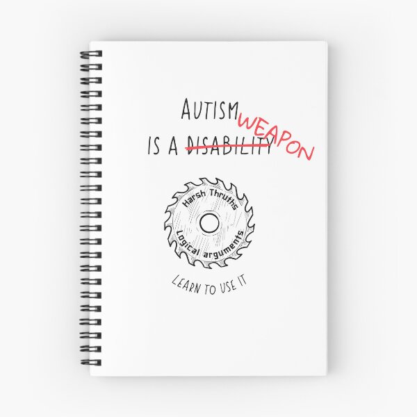 Item preview, Autism is a Weapon Funny Sarcastic T-shirt, Sticker, Pin designed and sold by NastyVirtuoso.