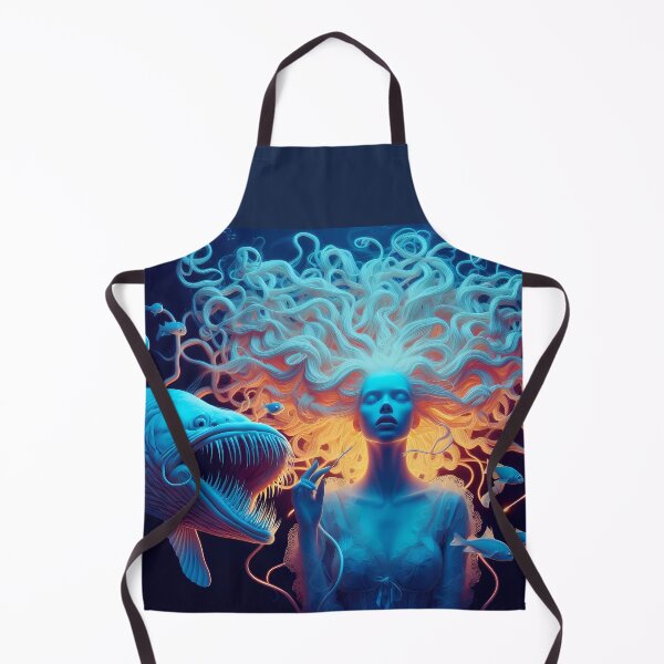 Item preview, Neon girl with fish designed and sold by MireaM.