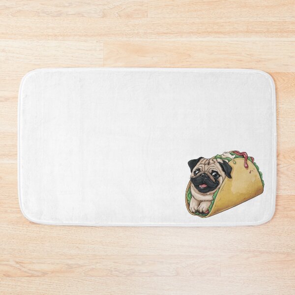 Item preview, Cute Pug Taco - Funny Pug designed and sold by canvadreamer444.