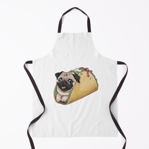 Item preview, Cute Pug Taco - Funny Pug designed and sold by canvadreamer444.