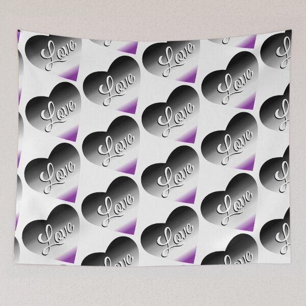 Item preview, Asexual Pride Flag Heart designed and sold by HarveyHandcraftsandDesigns.