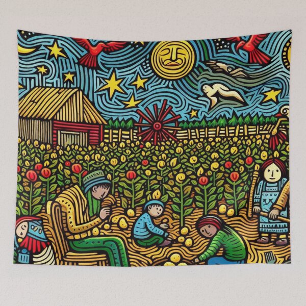 Item preview, Whimsical Farm Life - 063 designed and sold by sagaofsilence.