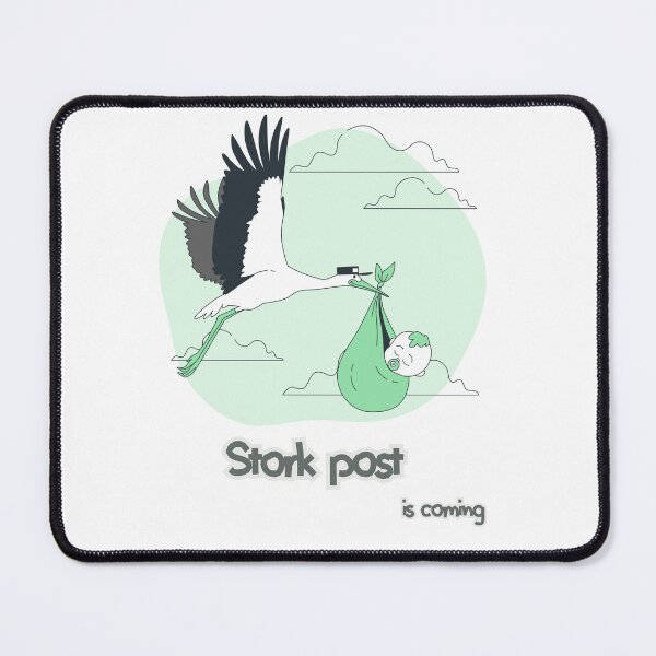 Item preview, Stork post is coming designed and sold by KolbaVison.