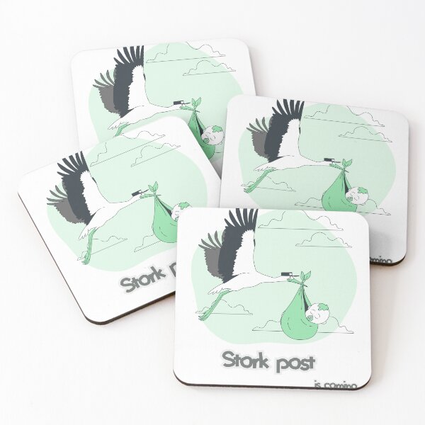 Item preview, Stork post is coming designed and sold by KolbaVison.