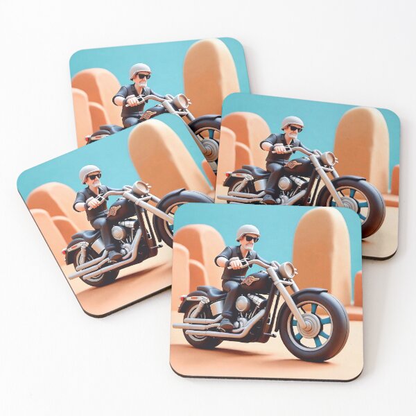 Item preview, Cartoon motorcycle designed and sold by GlitchyGraffix.