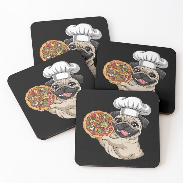 Item preview, Cute Pug Pizza Chef - Funny Pug designed and sold by canvadreamer444.