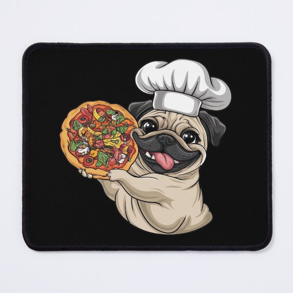 Item preview, Cute Pug Pizza Chef - Funny Pug designed and sold by canvadreamer444.