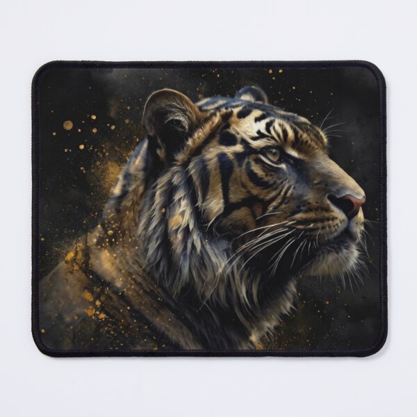 Item preview, Black and gold tiger art designed and sold by shokA Design.