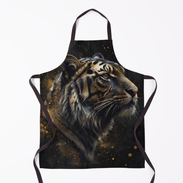 Item preview, Black and gold tiger art designed and sold by shokA Design.