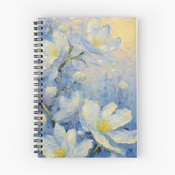 Artikelvorschau, Jasmin im Wintermorgen | Impressionistische KI-generierte Kunst, Ölgemälde entworfen und verkauft von Xiangyue Luo.