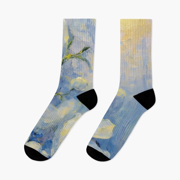 Item preview, Jasmine in Winter's Dawn | Impressionist AI-Generated Art, Oil Painting designed and sold by Xiangyue Luo.