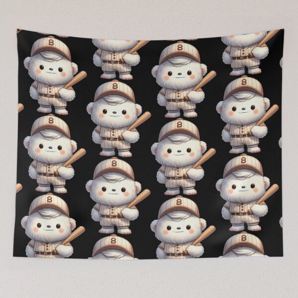 Item preview, Funny animals. Baseball graphics with Yeti designed and sold by BanShopDG.