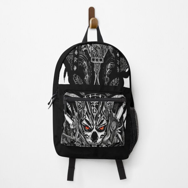 Item preview, Tattoo idea - Mystical demon with glowing red eyes designed and sold by My-Mystic-World.