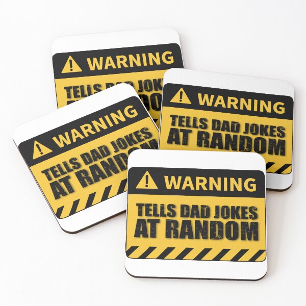 Item preview, warning dad jokes at random designed and sold by StylishDesigns_ByJohn.