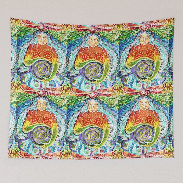 Item preview, Tie dye Earth Mama Mother Earth mom to be child birth new parent  designed and sold by AuroraXGreen.