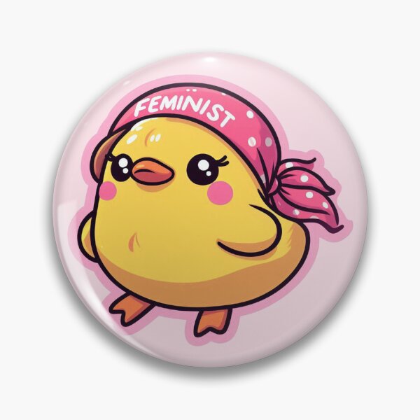 Item preview, Cute little feminist duck designed and sold by VibeInkDesign.