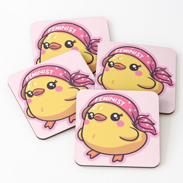 Item preview, Cute little feminist duck designed and sold by VibeInkDesign.