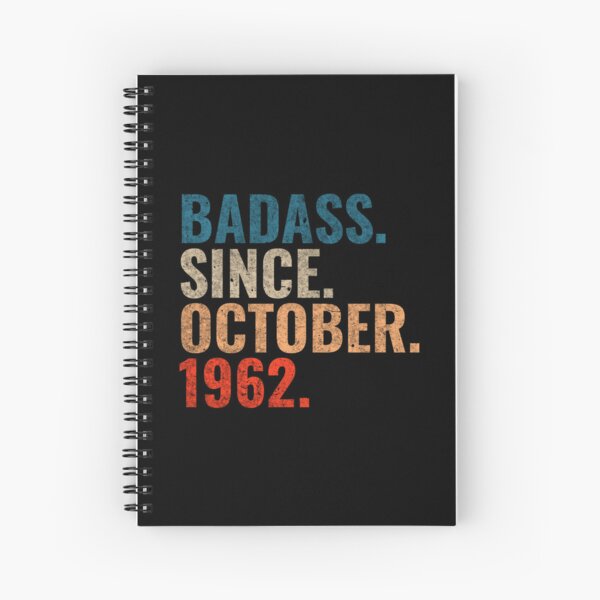 Item preview, Badass since October 1962 Vintage 1962 October birthday gift  designed and sold by Teelogic.
