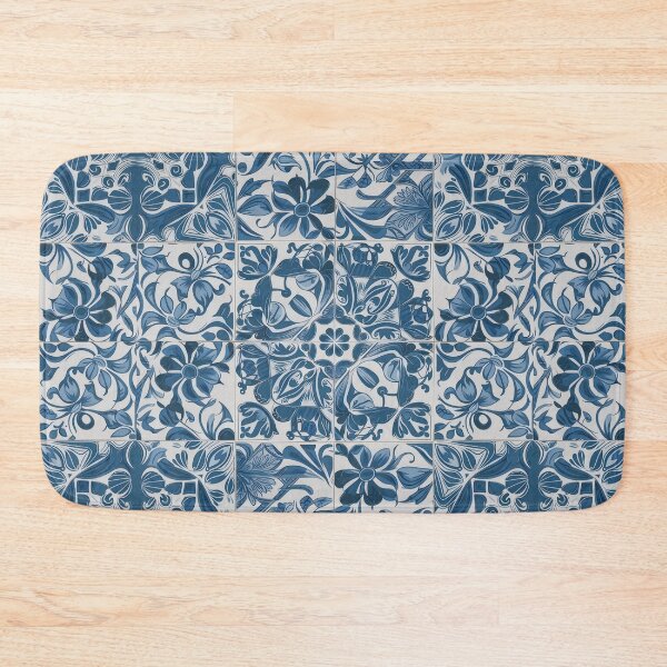 Item preview, Blue Persian Tile Art designed and sold by Wishing-Wings.