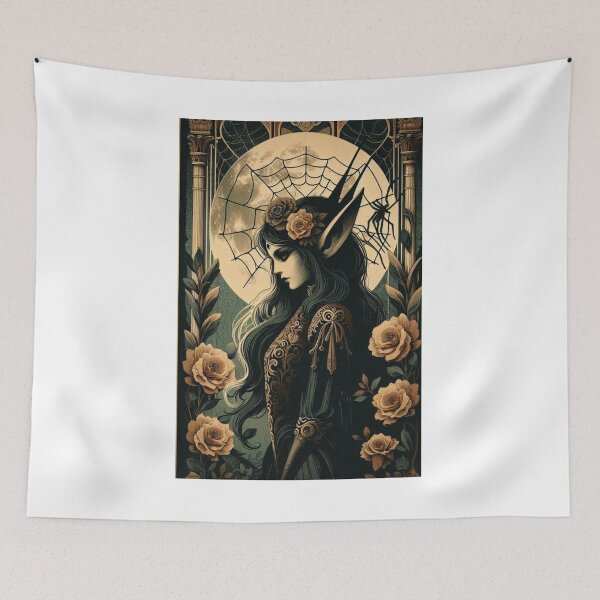 Item preview, Enchanted Forest Magic - Mystical Elf Moonlight Artwork designed and sold by MiszungART.