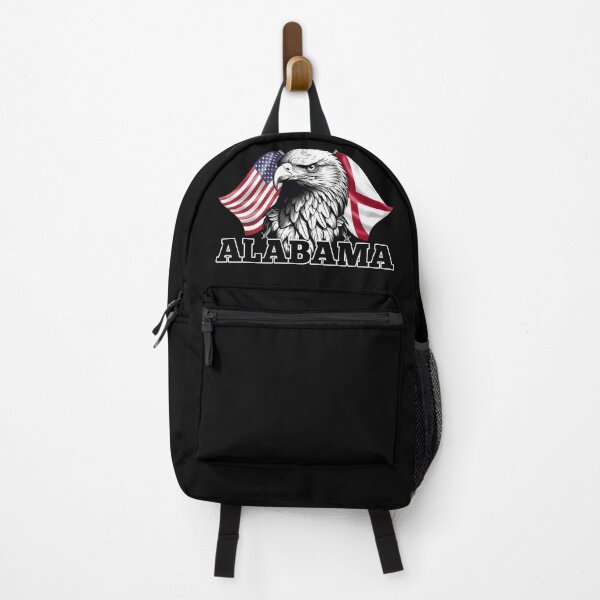 Item preview, Alabama State Flag, American Flag and Eagle designed and sold by REAL IRISH GIFTS.