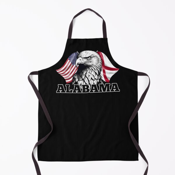 Item preview, Alabama State Flag, American Flag and Eagle designed and sold by REAL IRISH GIFTS.
