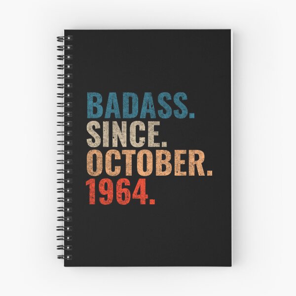 Item preview, Badass since October 1964 Vintage 1964 October birthday gift  designed and sold by Teelogic.