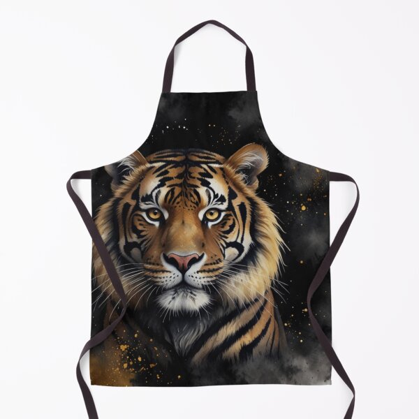 Item preview, Black and gold tiger art designed and sold by shokA Design.