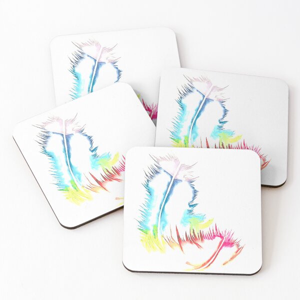 Item preview, Lg watercolor feathers designed and sold by worshipbanners.