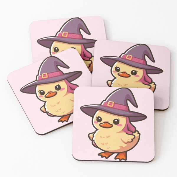 Item preview, Cute little feminist duck with a witch hat designed and sold by VibeInkDesign.