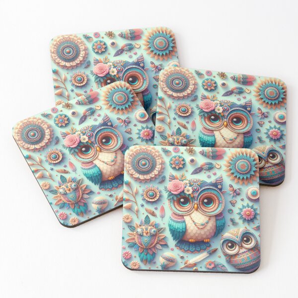 Item preview, 3D Boho Owl designed and sold by deniz kaya.