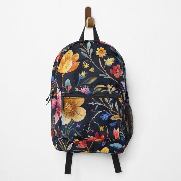 Item preview, Watercolor Floral Pattern on Dark Background designed and sold by brandway.