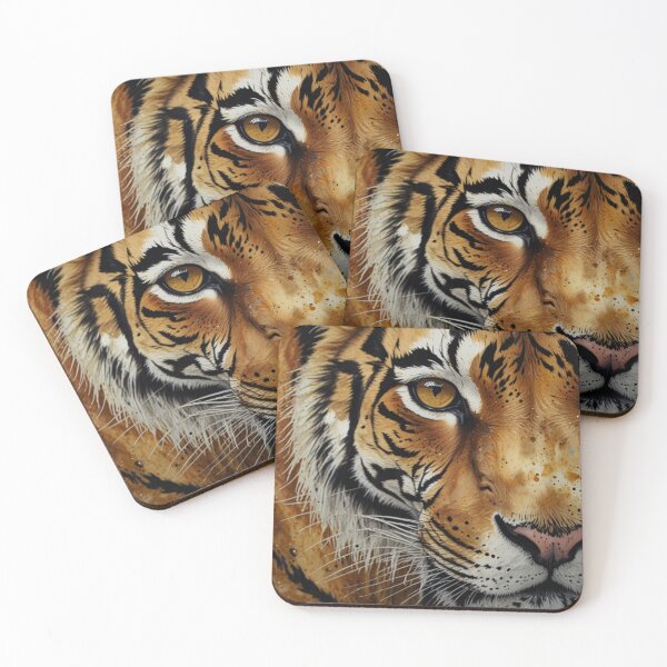 Item preview, Black and gold tiger art designed and sold by shokA Design.