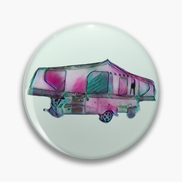 Item preview, Green and Pink Folding Caravan designed and sold by BeccaAelishe.