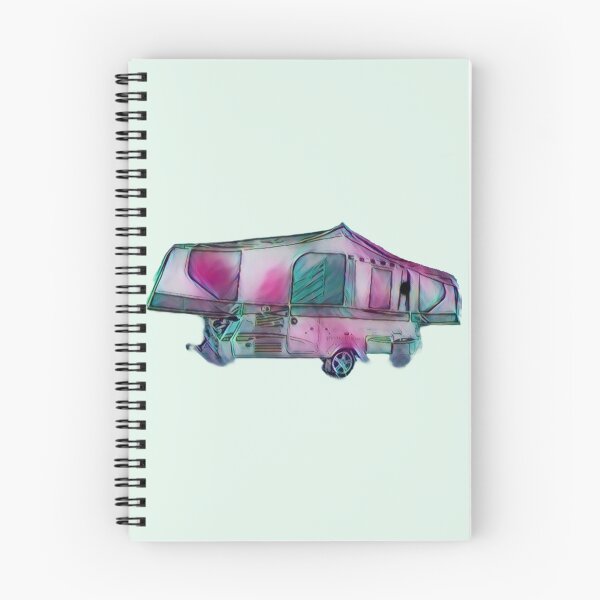 Item preview, Green and Pink Folding Caravan designed and sold by BeccaAelishe.