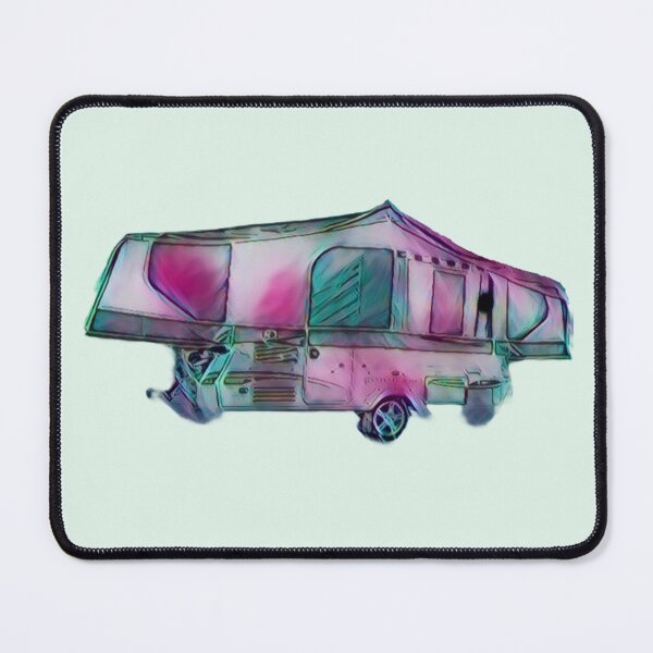 Item preview, Green and Pink Folding Caravan designed and sold by BeccaAelishe.