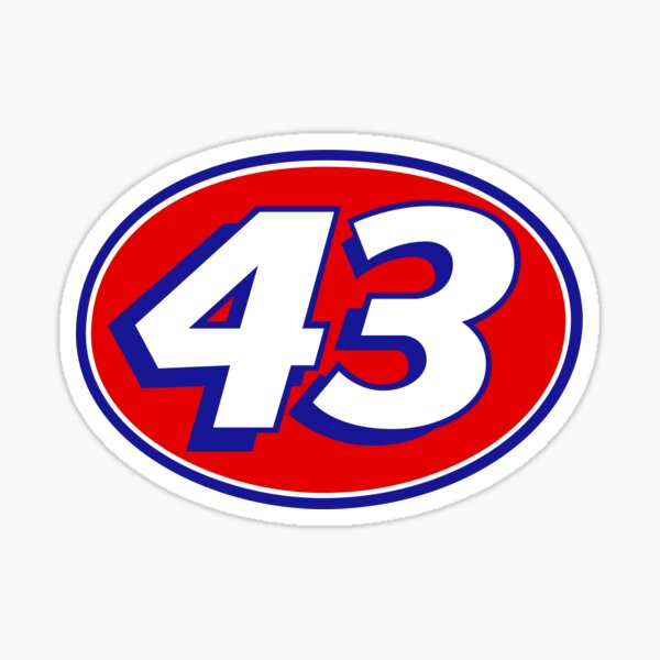 Item preview, 43 Richard Petty NASCAR sticker designed and sold by MainEventMedia.