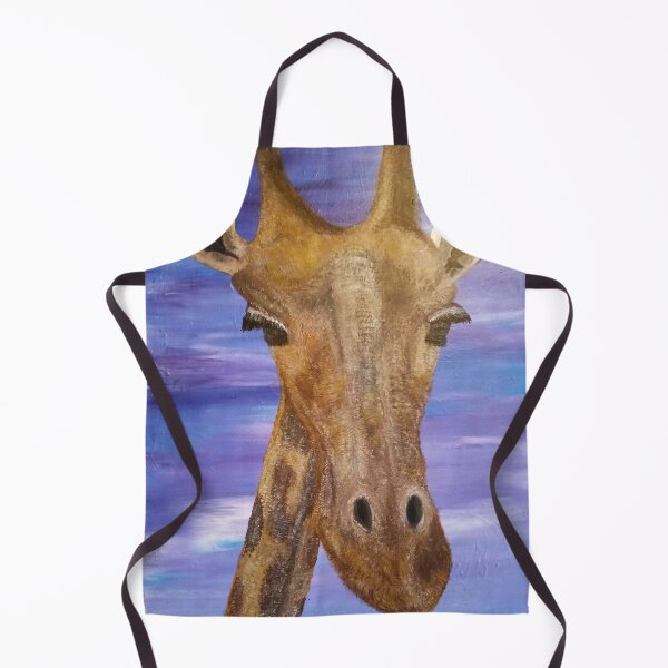 Artikelvorschau, Giraffe vor blauem Hintergrund entworfen und verkauft von cloude-vigal.