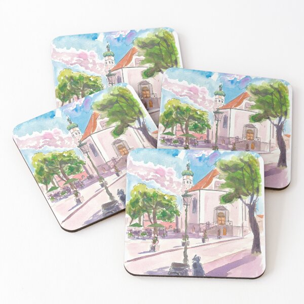Item preview, Market Place Little Town in Upper Bavaria  designed and sold by artshop77.