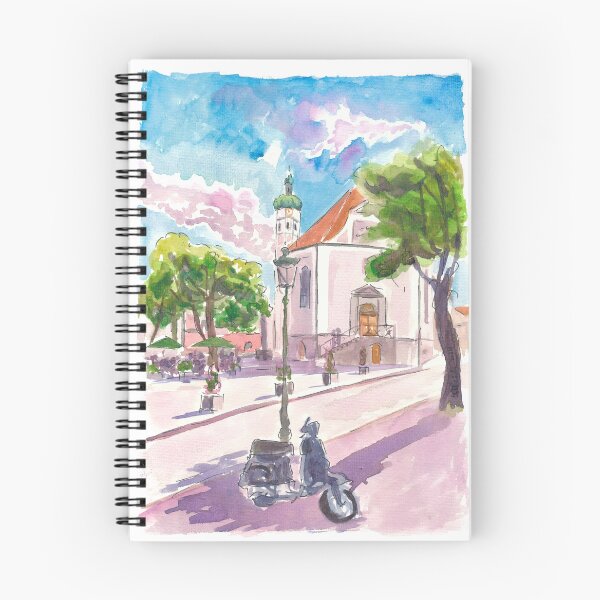 Item preview, Market Place Little Town in Upper Bavaria  designed and sold by artshop77.