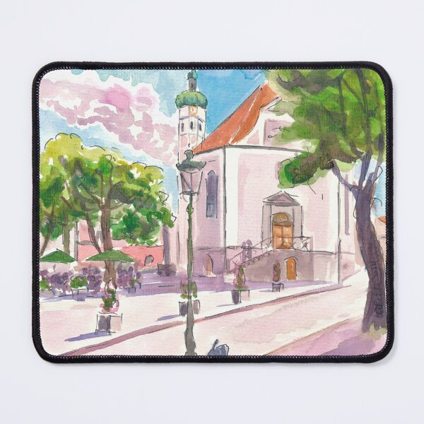 Item preview, Market Place Little Town in Upper Bavaria  designed and sold by artshop77.