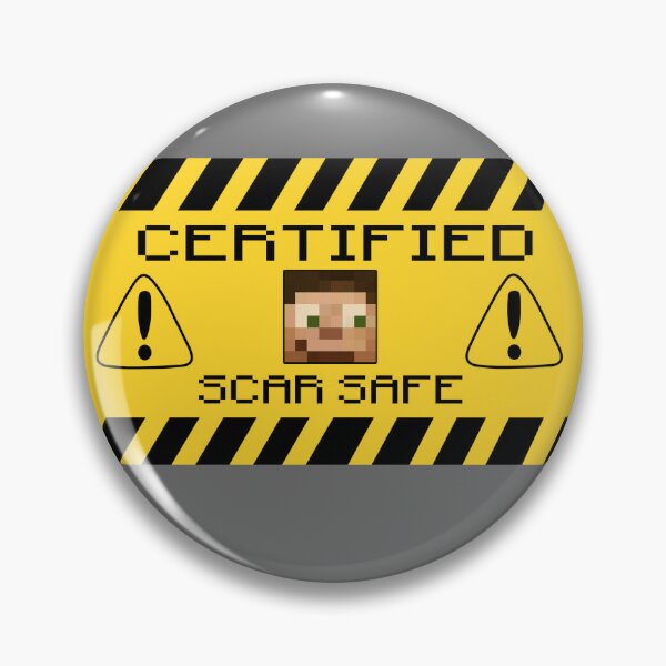 Vista previa del artículo con la obra «Seguro para cicatrices certificado», diseñado y vendido por Grafite Gauntlet.