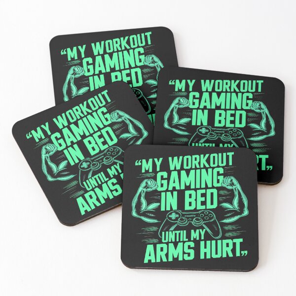 Item preview, My Workout Gaming in Bed Until My Arms Hurt designed and sold by Quirky Shirts.