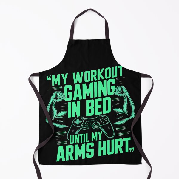 Item preview, My Workout Gaming in Bed Until My Arms Hurt designed and sold by Quirky Shirts.