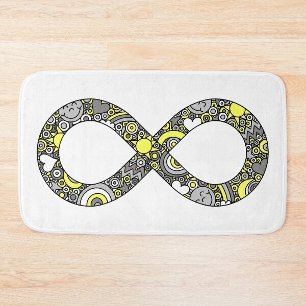 Item preview, Infinity Neurodiverse Doodle Demigender Pride Flag designed and sold by JoyfulJen.