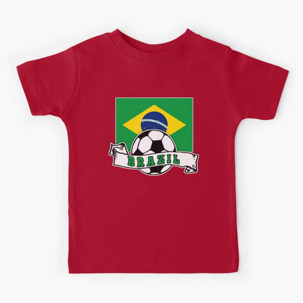 Brazil flag - white t shirt top football design - mens womens kids baby  sizes
